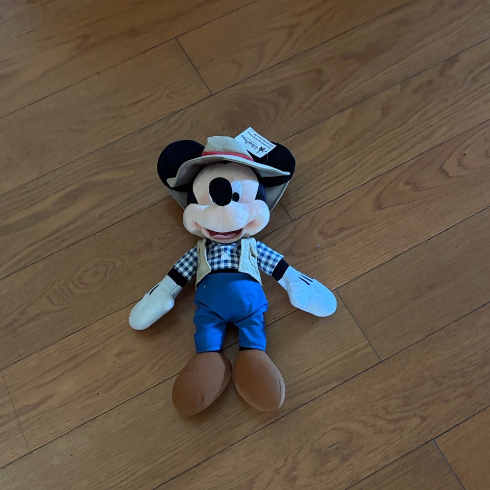 Disney Mickey Mouse Adventure Plush in Blue and Tan